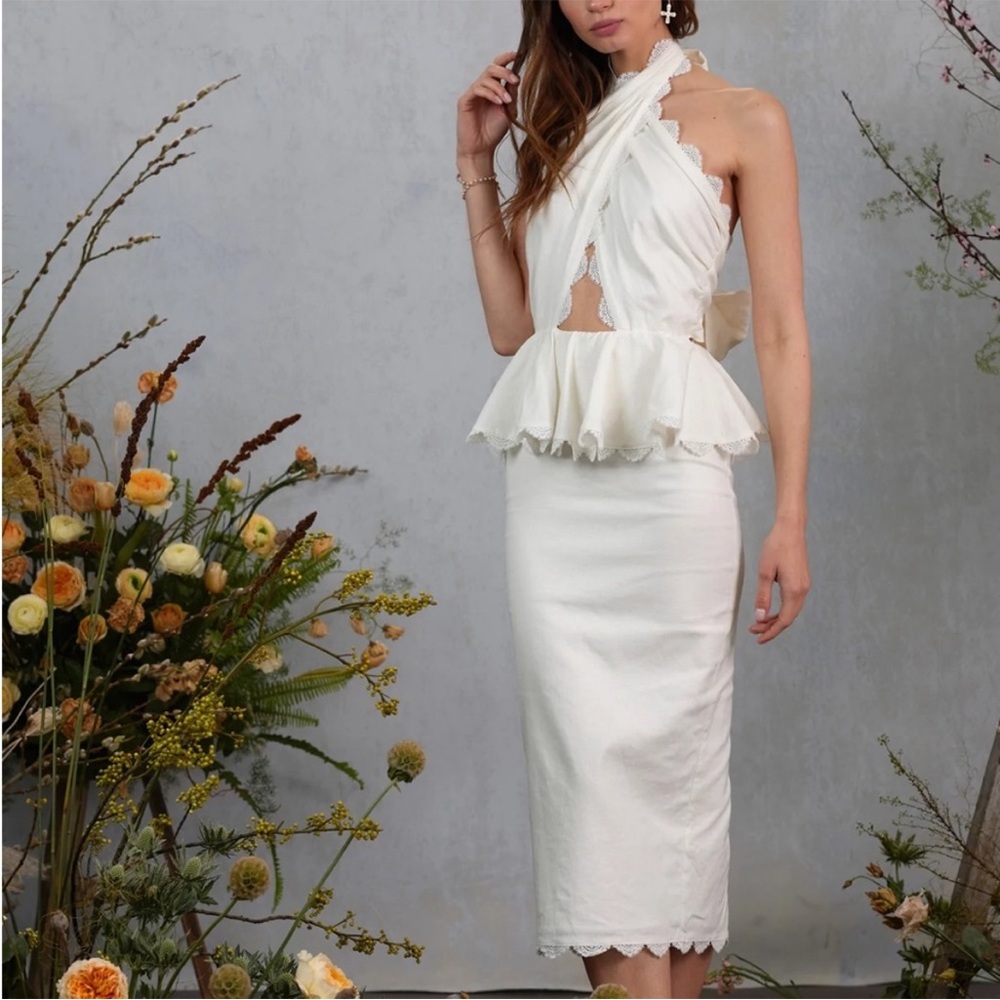 V. Chapman Daisy Dress in Ivory